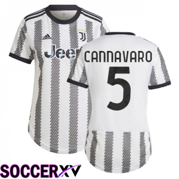 Juventus (Cannavaro 5) Womens Home Jersey 2022/2023