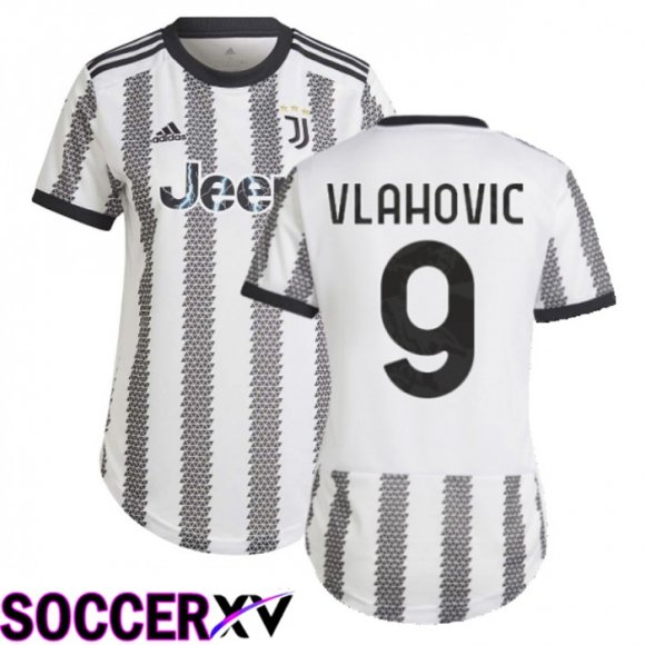 Juventus (Vlahovic 9) Womens Home Jersey 2022/2023