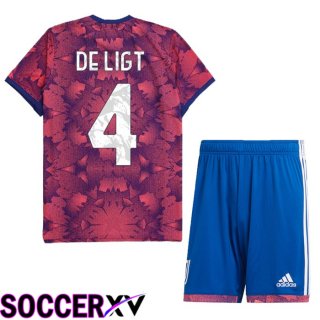 Juventus (De Ligt 4) Kids Third Jersey 2022/2023