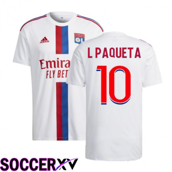 Olympique Lyon (L Paqueta 10) Home Jersey 2022/2023