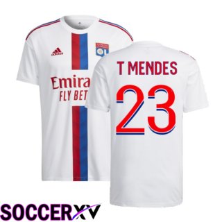 Olympique Lyon (T Mendes 23) Home Jersey 2022/2023