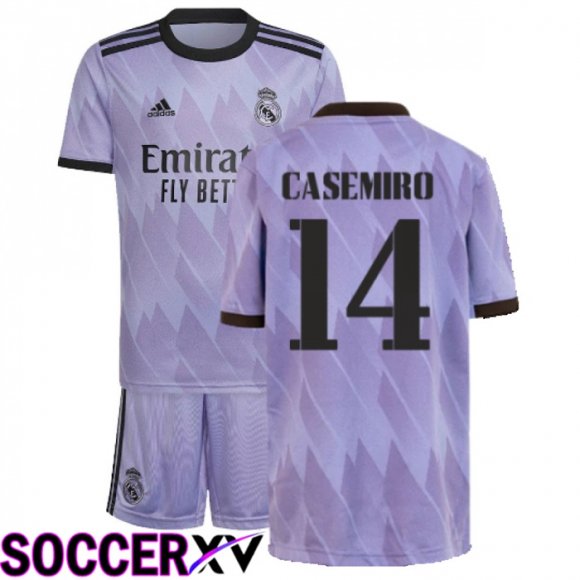 Real Madrid (Casemiro 14) Kids Away Jersey 2022/2023