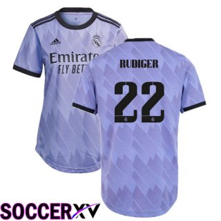 Real Madrid (Rudiger 22) Womens Away Jersey 2022/2023