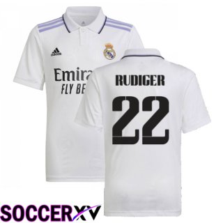 Real Madrid (Rudiger 22) Home Jersey 2022/2023