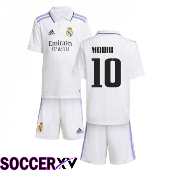 Real Madrid (Modric 10) Kids Home Jersey 2022/2023