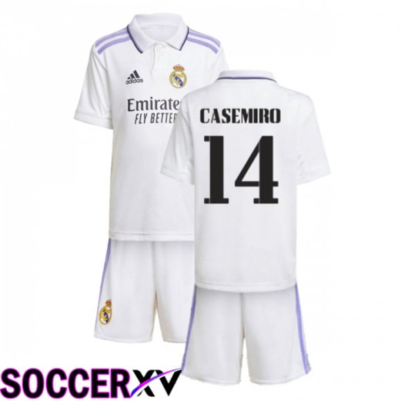 Real Madrid (Casemiro 14) Kids Home Jersey 2022/2023