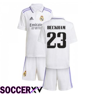 Real Madrid (Beckham 23) Kids Home Jersey 2022/2023