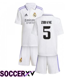 Real Madrid (Zidane 5) Kids Home Jersey 2022/2023