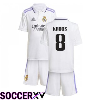 Real Madrid (Kroos 8) Kids Home Jersey 2022/2023