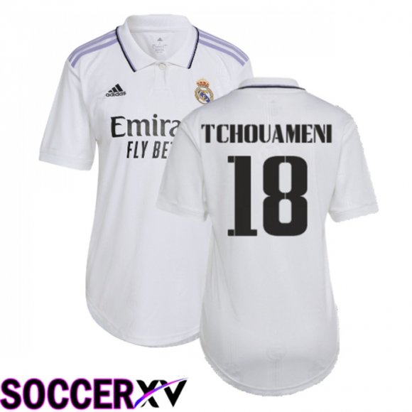 Real Madrid (Tchouameni 18) Womens Home Jersey 2022/2023