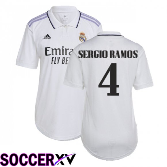 Real Madrid (Sergio Ramos 4) Womens Home Jersey 2022/2023