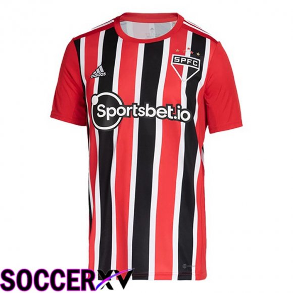 Sao Paulo FC Away Jersey Red 2022/2023