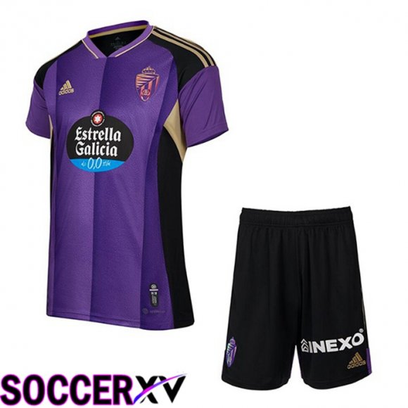 Real Valladolid Kids Away Jersey Purple 2022/2023