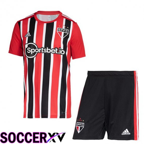 Sao Paulo FC Kids Away Jersey Red 2022/2023