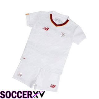 AS Monaco Kids Away Jersey White 2022/2023