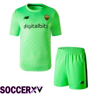 AS Monaco Kids Jersey Goalkeeper Green 2022/2023