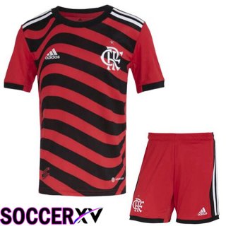 Flamengo Kids Third Jersey Red 2022/2023