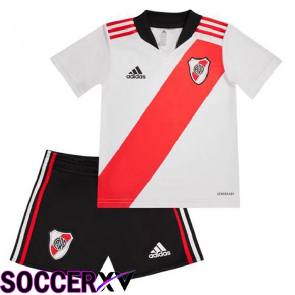 River Plate Kids Home Jersey White Red 2022/2023