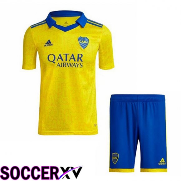 Boca Juniors Kids Third Jersey Yellow 2022/2023