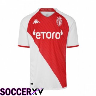 AS Monaco Home Jersey Red White 2022/2023