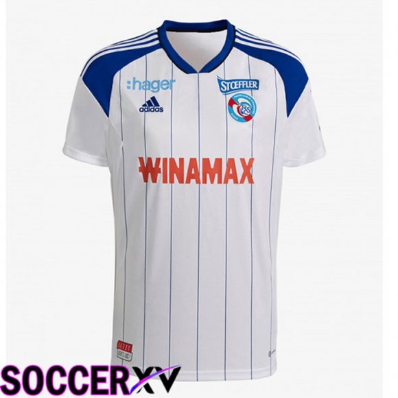 RC Strasbourg Alsace Away Jersey Blue White 2022/2023