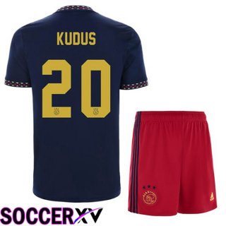 AFC Ajax (Kudus 20) Kids Away Jersey Black 2022/2023