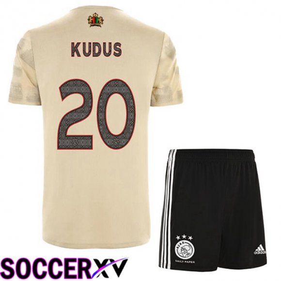 AFC Ajax (Kudus 20) Kids Third Jersey Brown 2022/2023