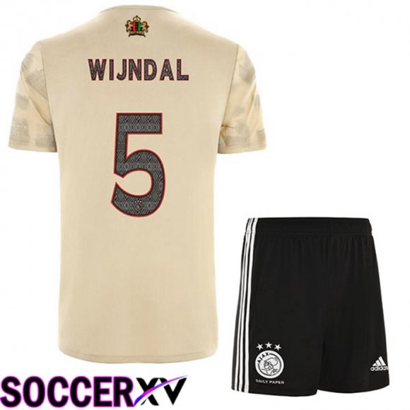 AFC Ajax (Wijndal 5) Kids Third Jersey Brown 2022/2023