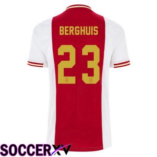 AFC Ajax (Berghuis 23) Home Jersey White Red 2022 2023