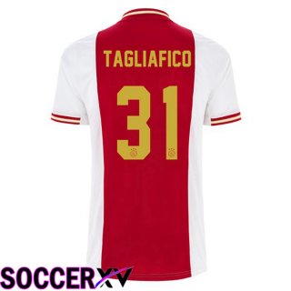 AFC Ajax (Tagliafico 31) Home Jersey White Red 2022 2023