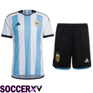 Argentina Home Jersey + Shorts World Cup 2022