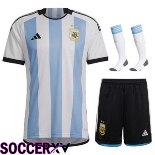 Argentina Home Jersey (Shorts + Sock) World Cup 2022