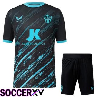 UD Almeria Kids Away Jersey Black Blue 2022/2023