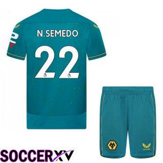 Wolves (N. SEMEDO 22) Kids Away Jersey 2022/2023