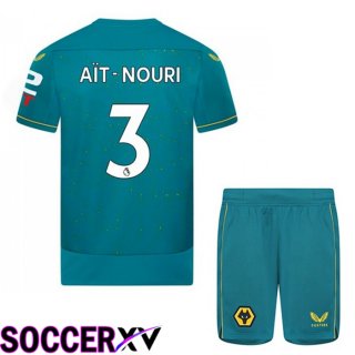 Wolves (AIT-NOURI 3) Kids Away Jersey 2022/2023