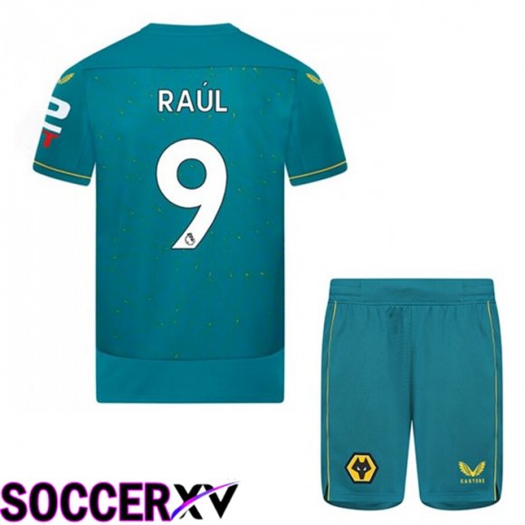 Wolves (RAUL 9) Kids Away Jersey 2022/2023