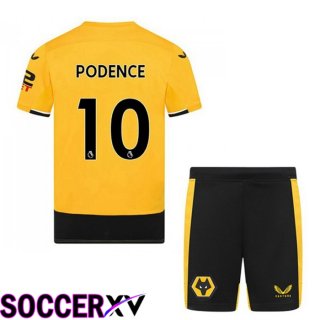 Wolves (PODENCE 10) Kids Home Jersey 2022/2023