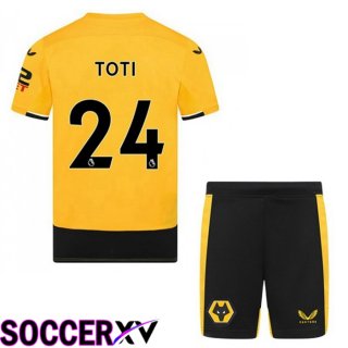 Wolves (TOTI 24) Kids Home Jersey 2022/2023