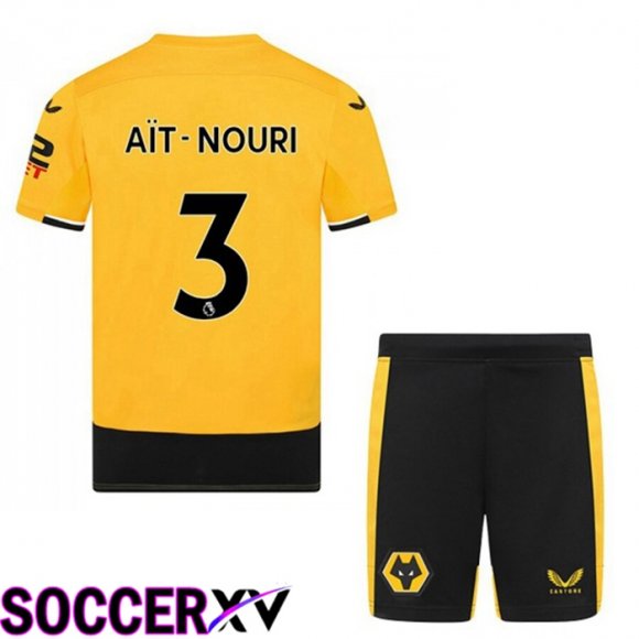 Wolves (AIT-NOURI 3) Kids Home Jersey 2022/2023