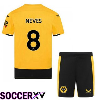 Wolves (NEVES 8) Kids Home Jersey 2022/2023