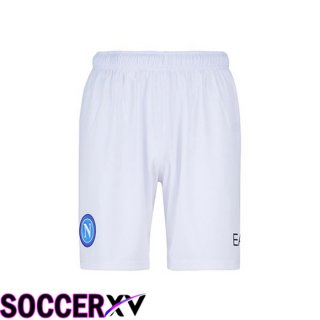 SSC Napoli Soccer Shorts Away White 2022/2023