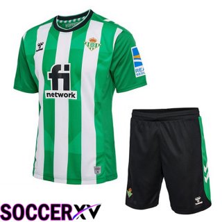 Real Betis Kids Home Jersey Green White 2022 2023