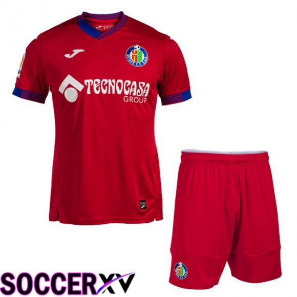 FC Getafe CF Kids Away Jersey Red 2022 2023