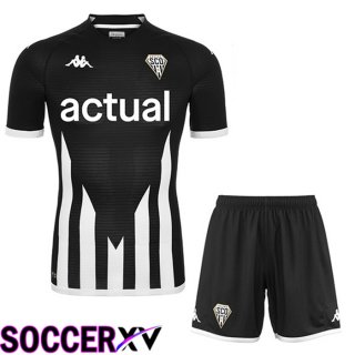 Angers SCO Kids Home Jersey Black 2022 2023