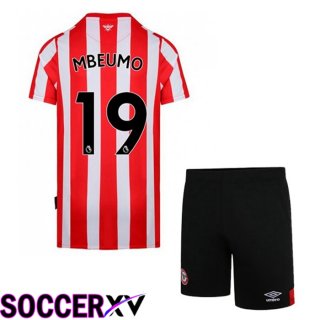 Brentford FC (MBEUMO 19) Kids Home Jersey 2022/2023