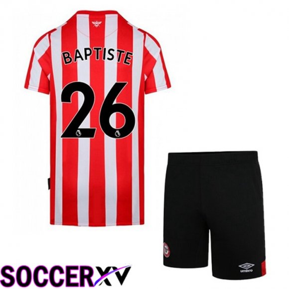 Brentford FC (BAPTISTE 26) Kids Home Jersey 2022/2023