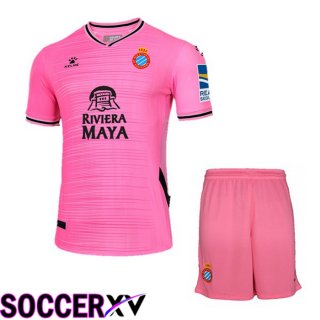 FC RCD Espanyol Kids Away Jersey Pink 2022 2023