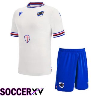 UC Sampdoria Kids Away Jersey White 2022/2023