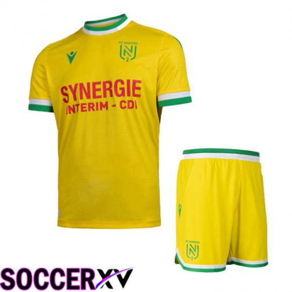 FC Nantes Kids Home Jersey Yellow 2022/2023