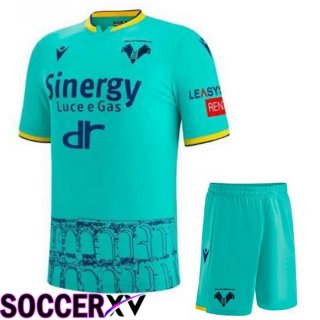 Hellas Verone Kids Third Jersey Green 2022/2023